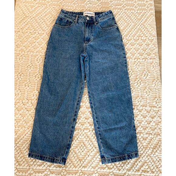 LF Markey Big Boy Barrel Jeans Slouchy Mid-Rise Mom Y2K Wide Leg Retro Pants 26 - Picture 2 of 7
